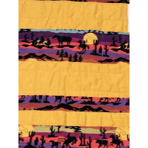 Handmade Quilted Throw Bright Southwest Christian Jesus Bible Quote 57” X 41” - Picture 6 of 7